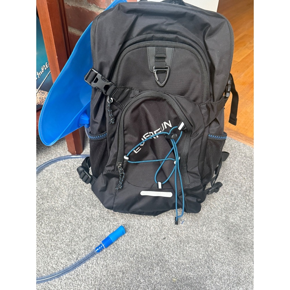 Everfun Hydration Backpack with 2L Water Bladder Black Hiking Running Pack